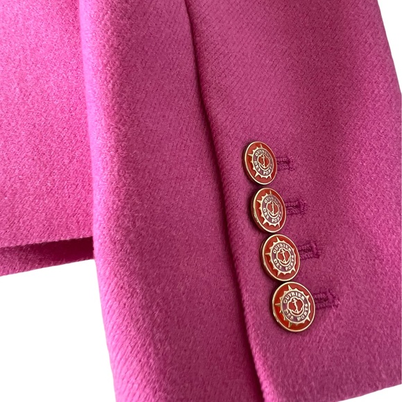 J Crew Collection Pink 100% Wool Jacket - Picture 12 of 16